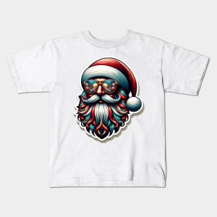 Fashionable Santa: Classic Christmas in a Modern Twist Kids T-Shirt